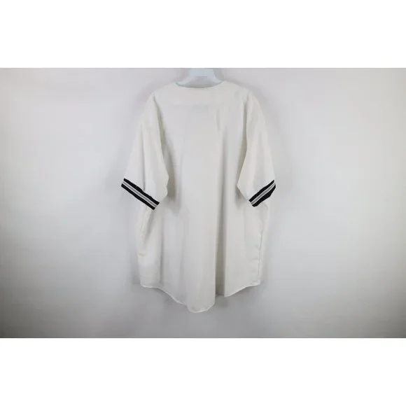 Vintage 90s Majestic Mens 2XL XXL Chicago White Sox Baseball Jersey White USA - Picture 6 of 9